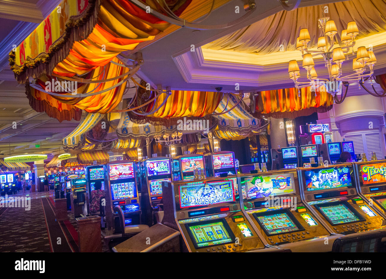 The interior of Bellagio hotel and casino in Las Vegas Stock Photo - Alamy