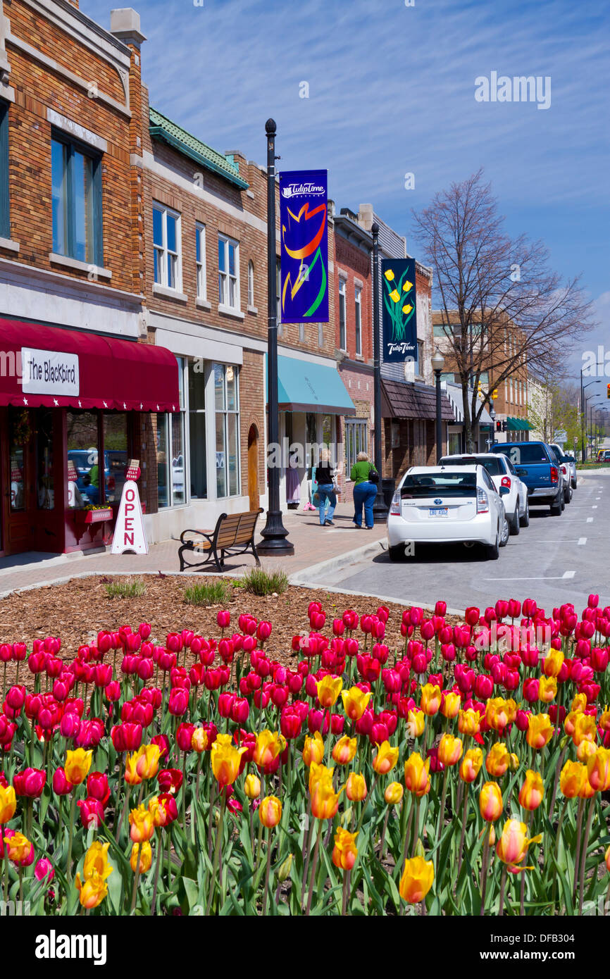 Shops and stores in Holland, Michigan, USA Stock Photo Alamy