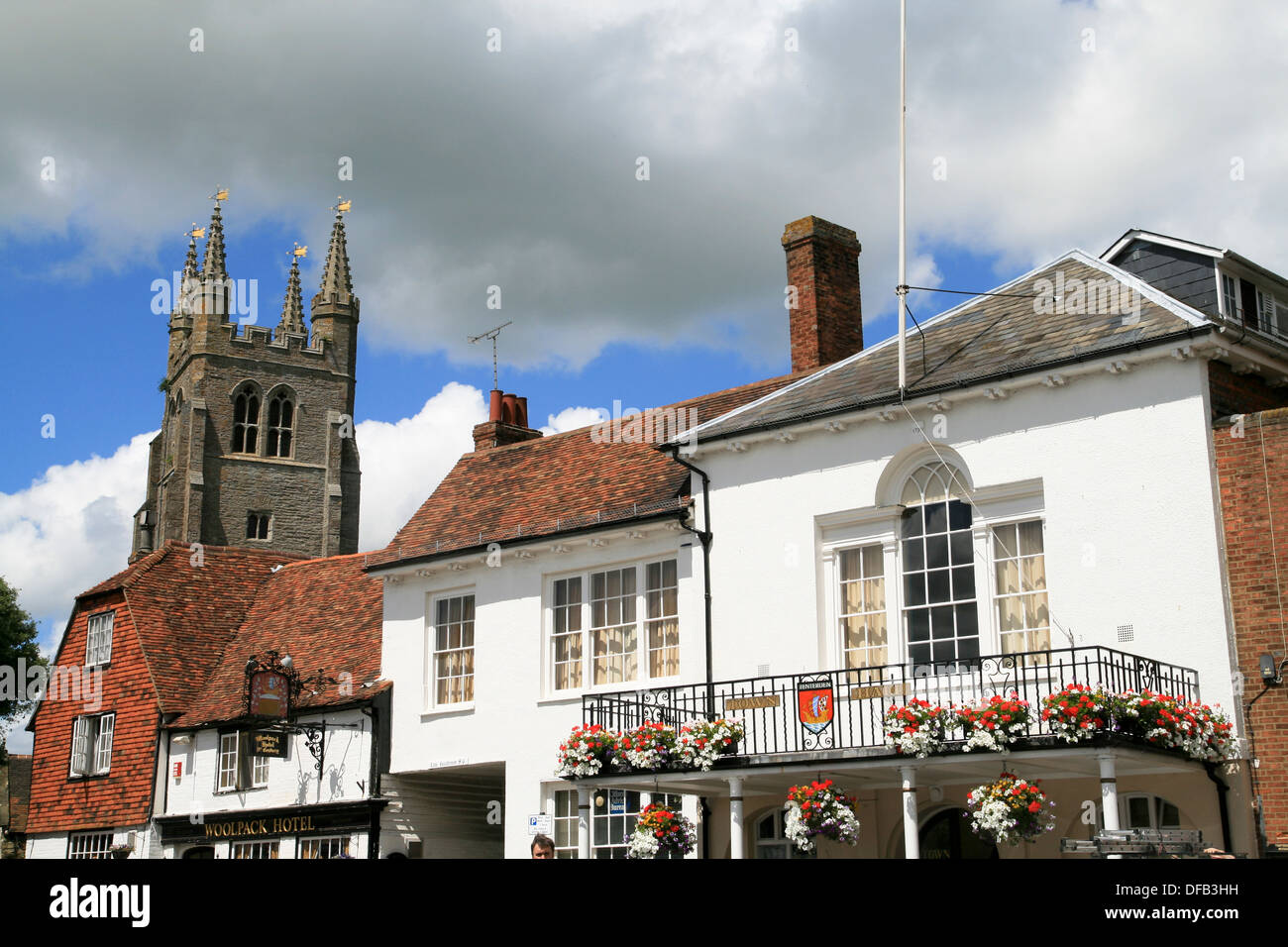 Town Hall and church Tenterden Kent England UK Stock Photo Alamy