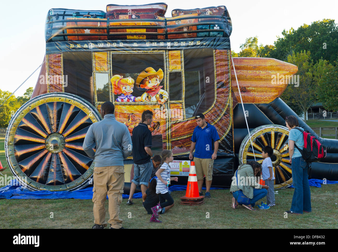 Stagecoach bounce ride hires stock photography and images Alamy