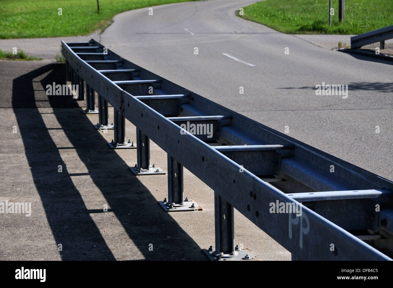 Guardrail on a highway in Germany Stock Photo Alamy