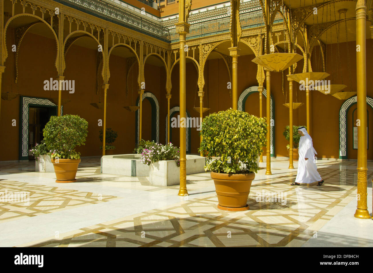 The entrance and exterior architecture of the Marriott Hotel, Zamalek