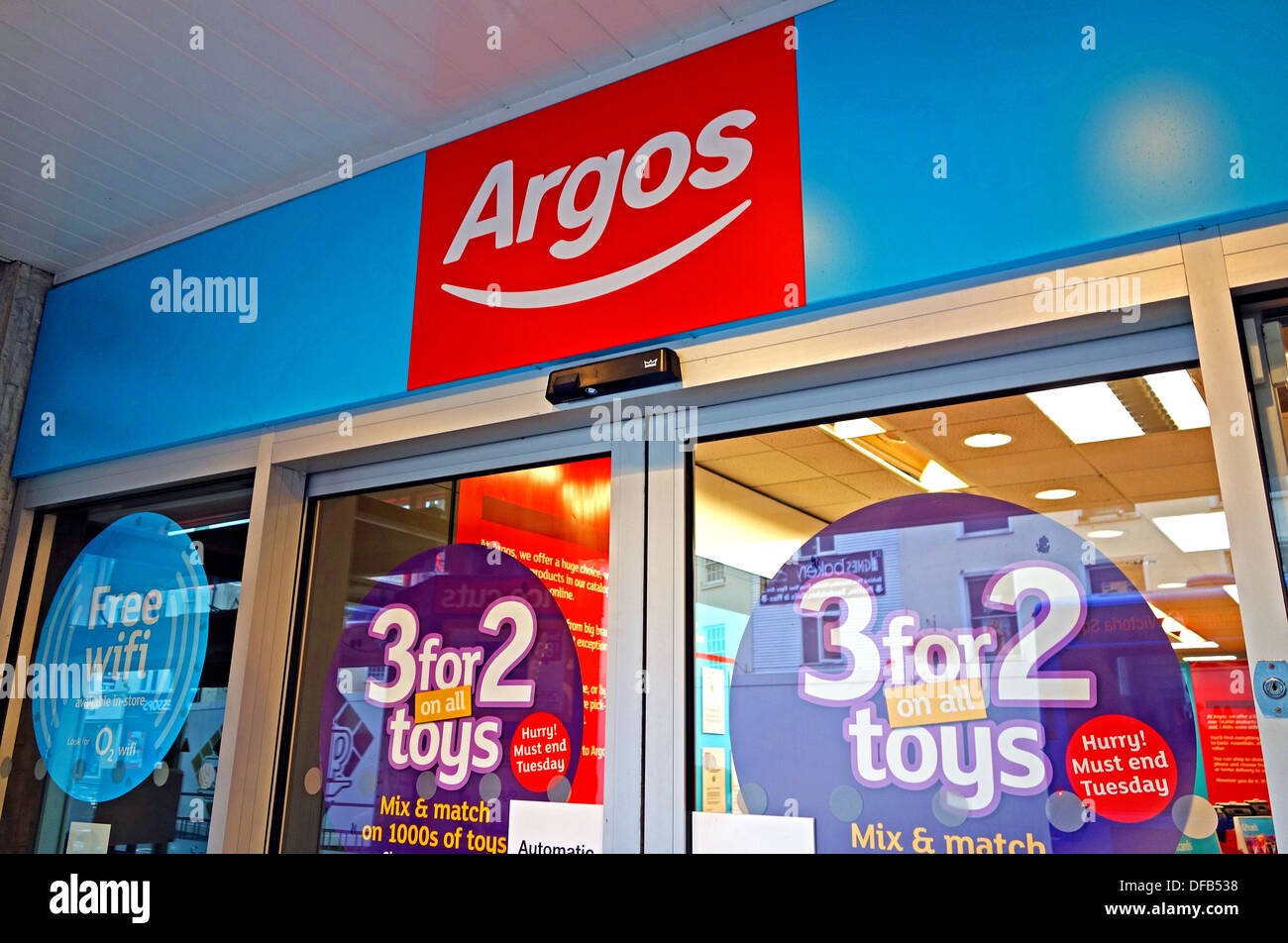 Argos store entrance Stock Photo