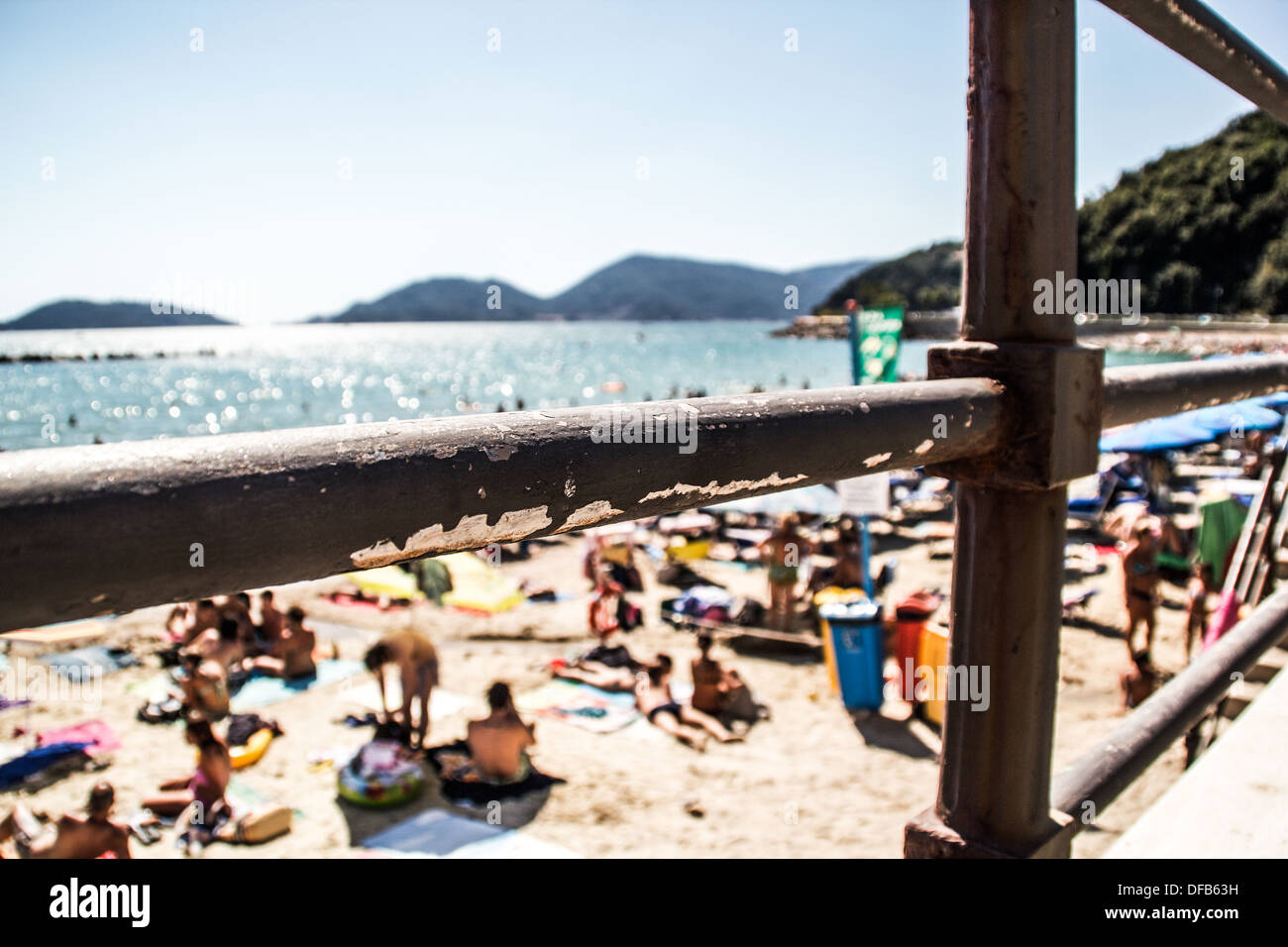 Liguria, Italy. Summer 2013. I was in a beautiful place called Lerici in a fantastic sunny day Stock Photo