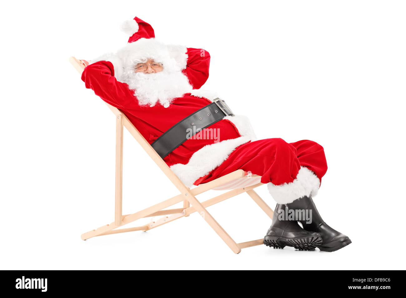 Santa Claus Sitting On A Chair High Resolution Stock Photography And Images Alamy