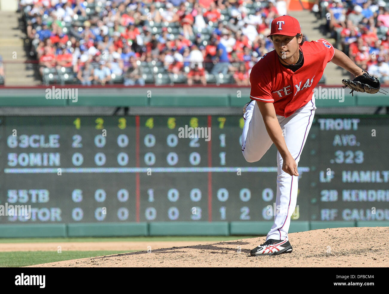 Arlington, Texas, USA. 29th Sep, 2013. Yu Darvish (Rangers) MLB : Yu ...