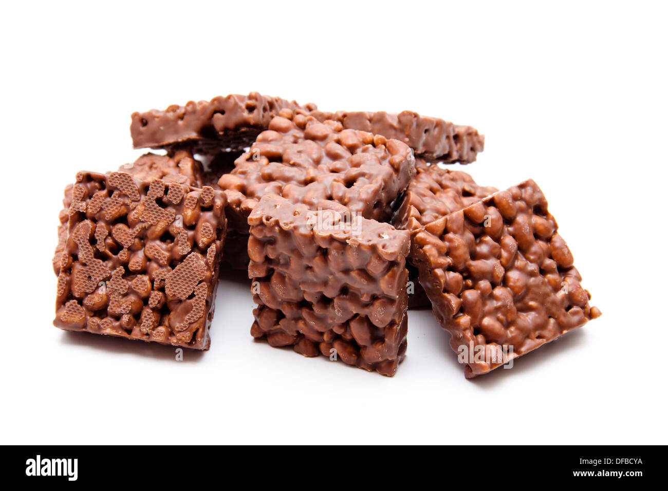 Rice cake with chocolate Stock Photo Alamy