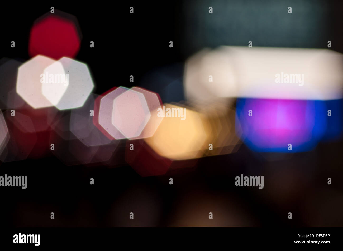 Bokeh city in night blurred hi-res stock photography and images - Alamy