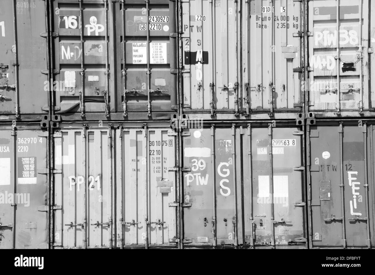 Container transport Black and White Stock Photos & Images - Alamy