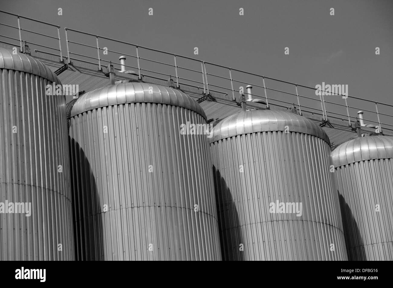 Fermenting vat of a brewery Stock Photo Alamy
