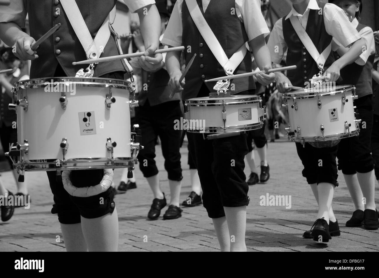 Brass band and drummer hires stock photography and images Alamy