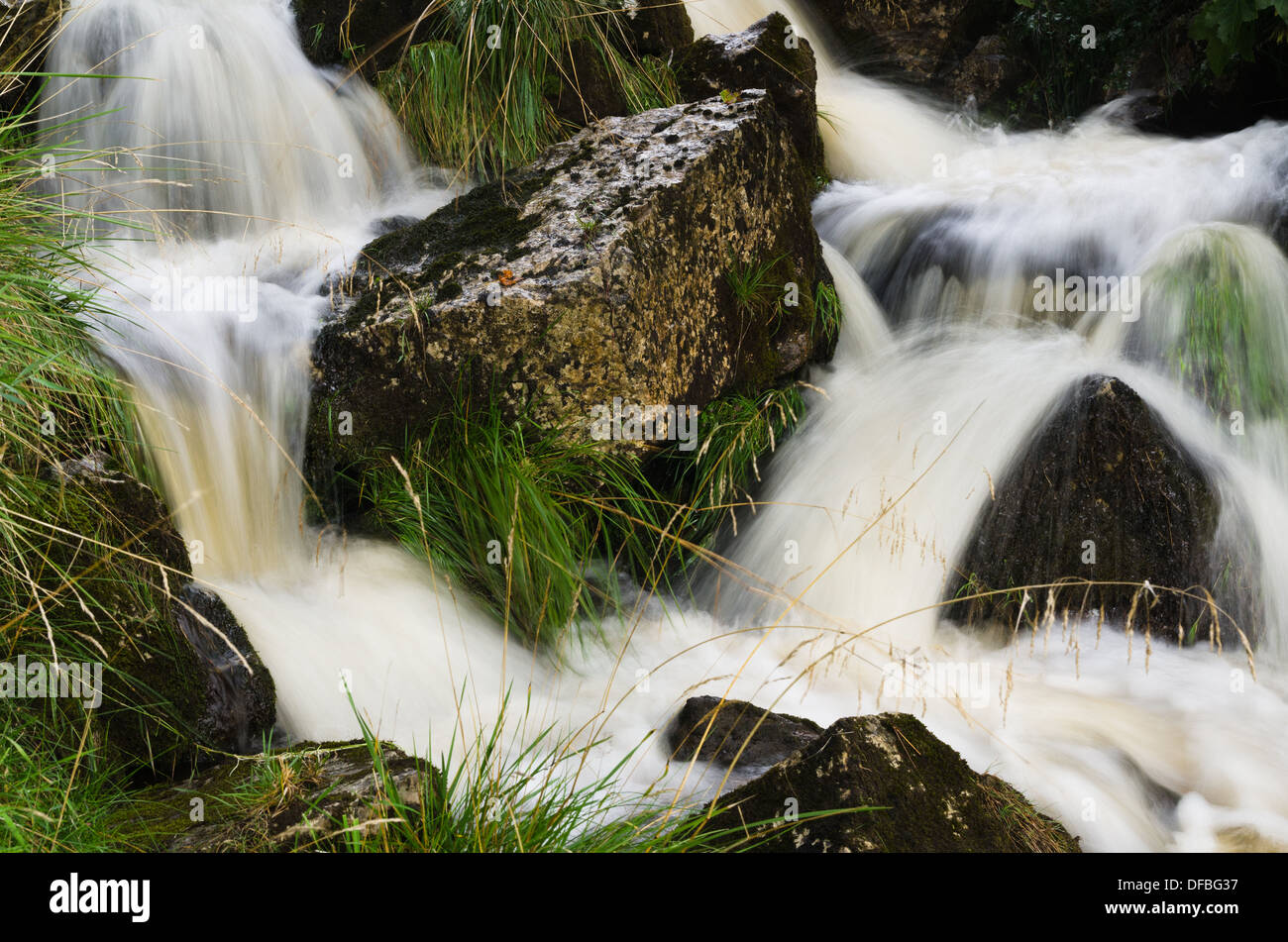 Flowing river over a waterfall hi-res stock photography and images - Alamy