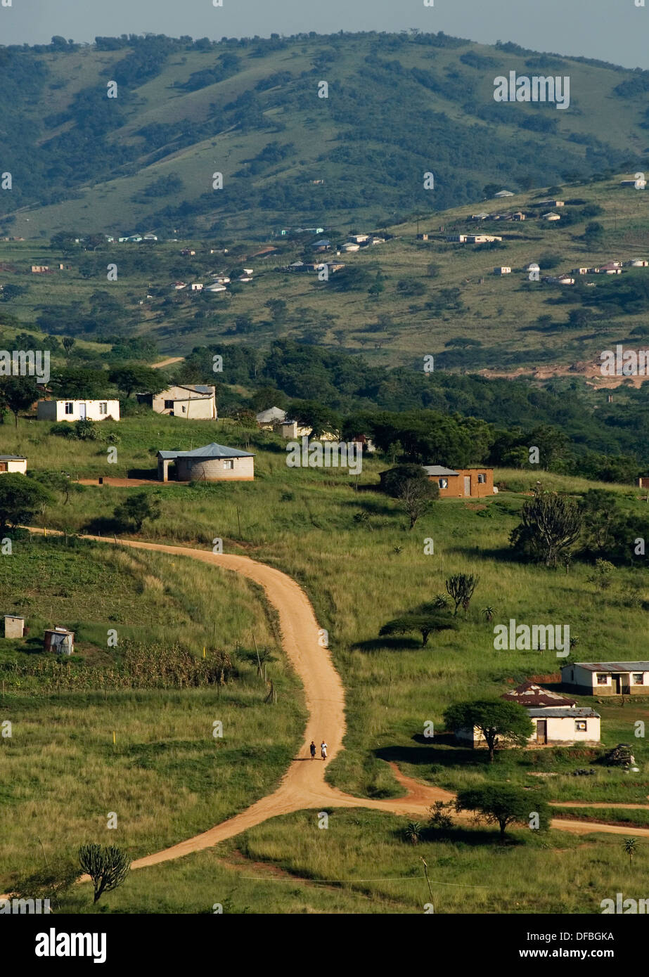 A view of the Valley of a Thousand Hills, 16 April 2007 Stock Photo Alamy