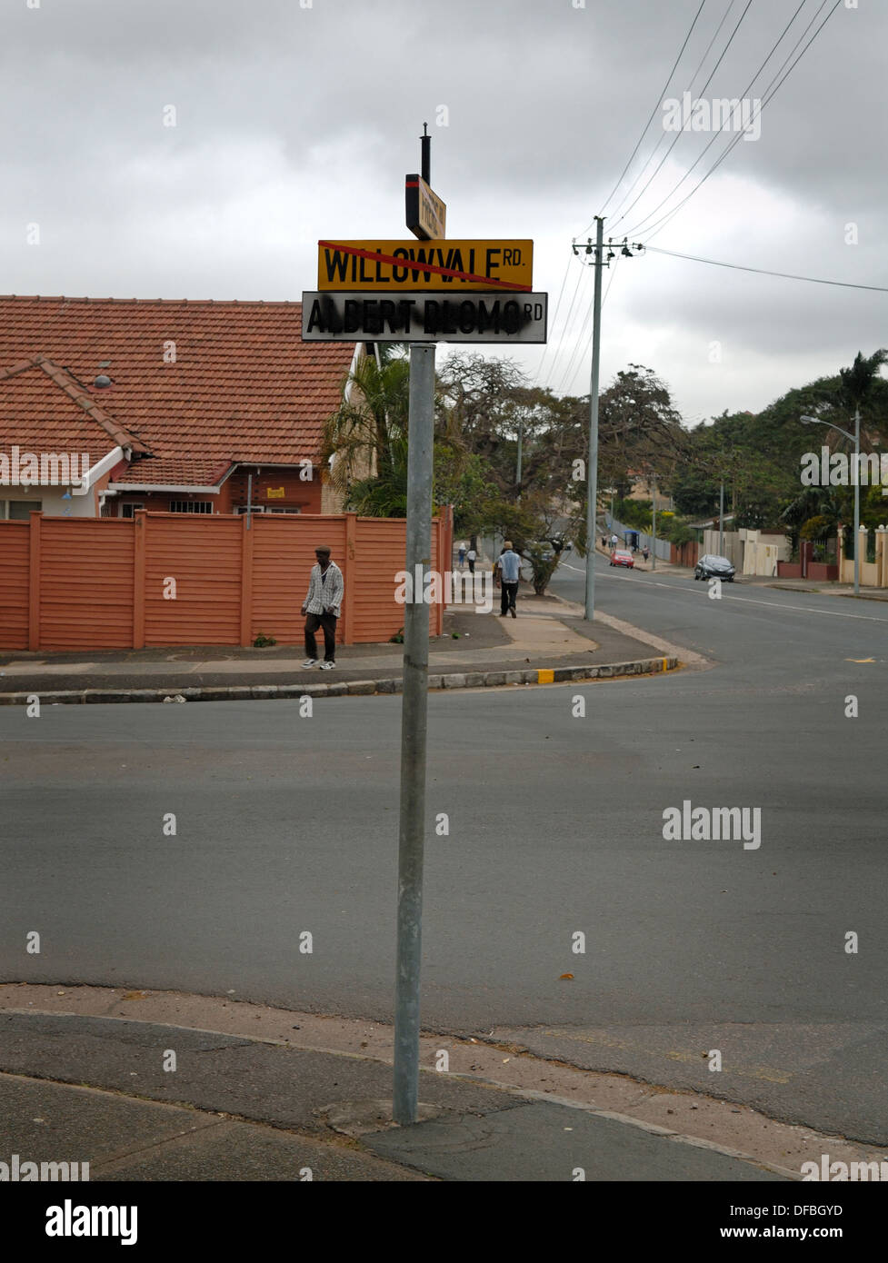 Willowvale Street which has been renamed Albert Dlomo Street in Durban