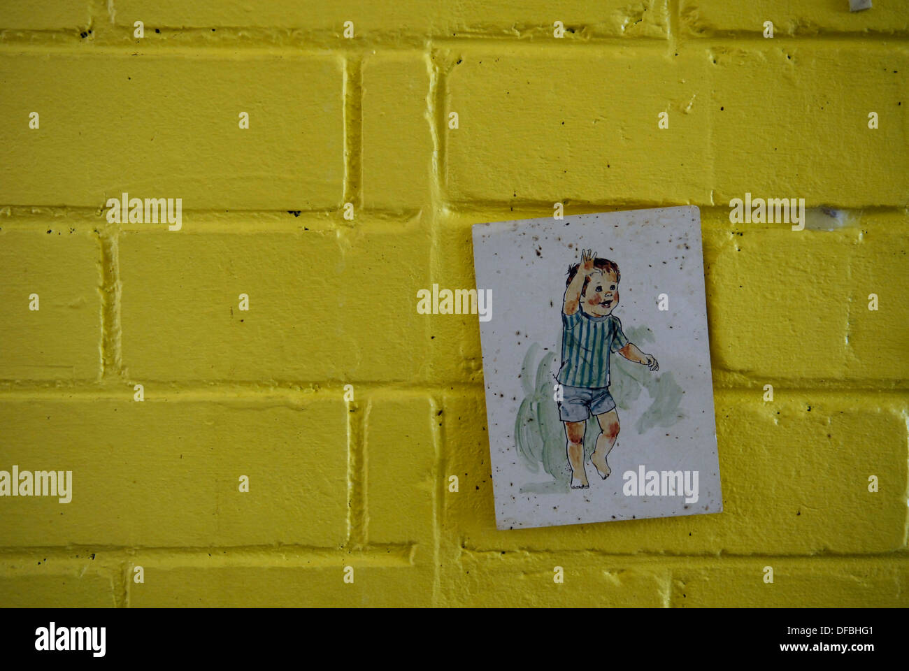 A picture on the wall at the Othandweni creche in the Durban inner city, November 25, 2008. Rogan Ward Stock Photo