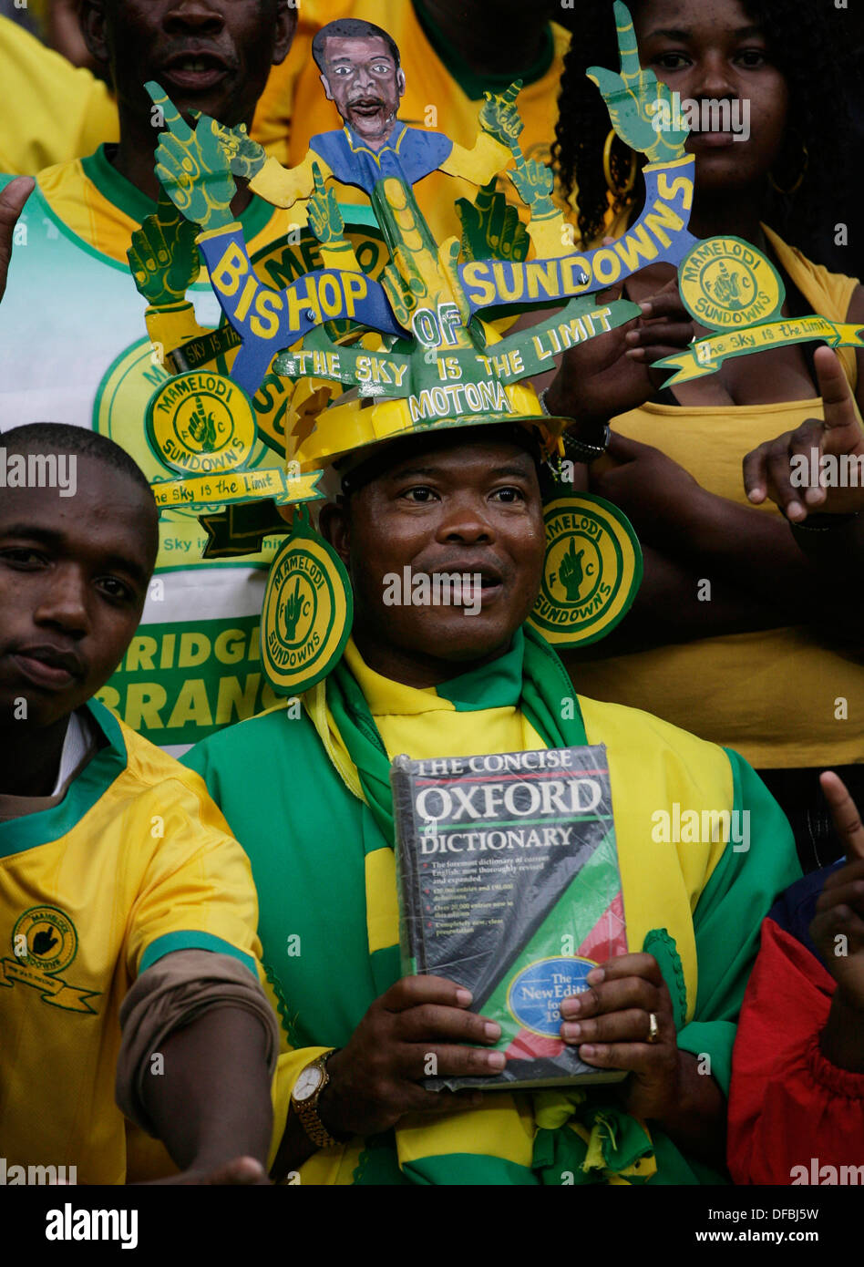 Mamelodi Sundown fans Moses Mabhida Stadium in Durban during their ...