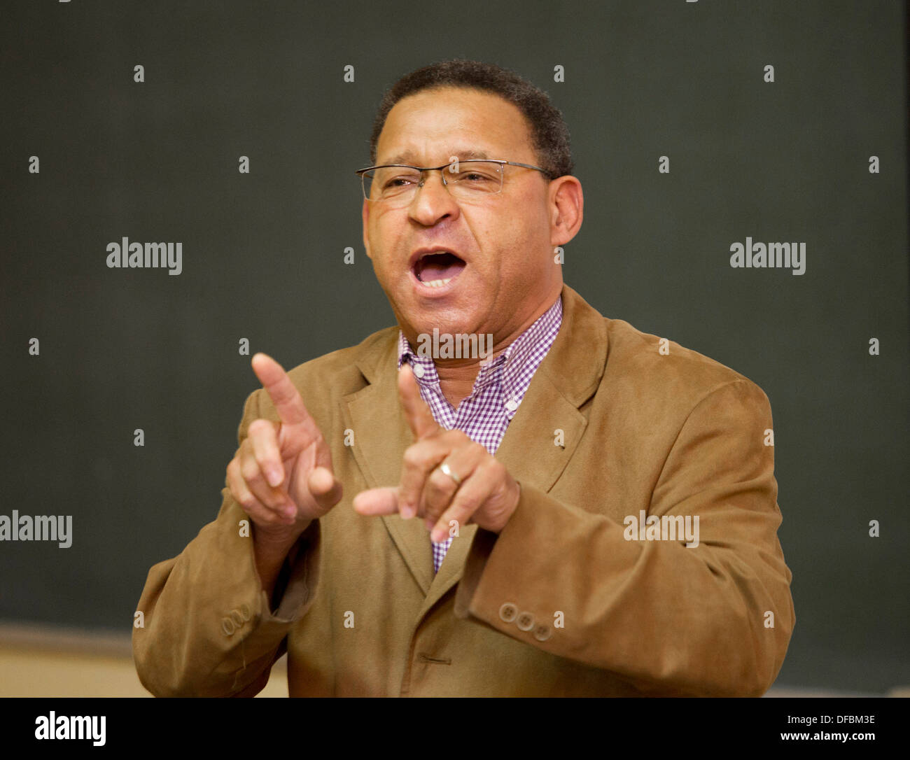 Allan Boesak delivers a lecture on Steve Biko University KwaZulu Natal in Durban 19 September 2011 © Rogan Ward 2011 Stock Photo