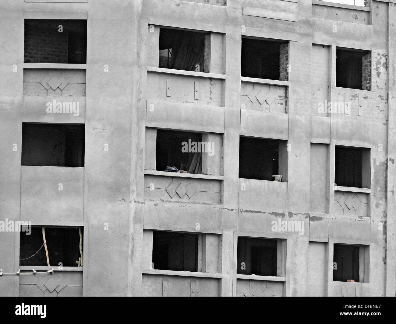 Front view of a Building under construction Pune, Maharashtra, India Stock Photo Alamy