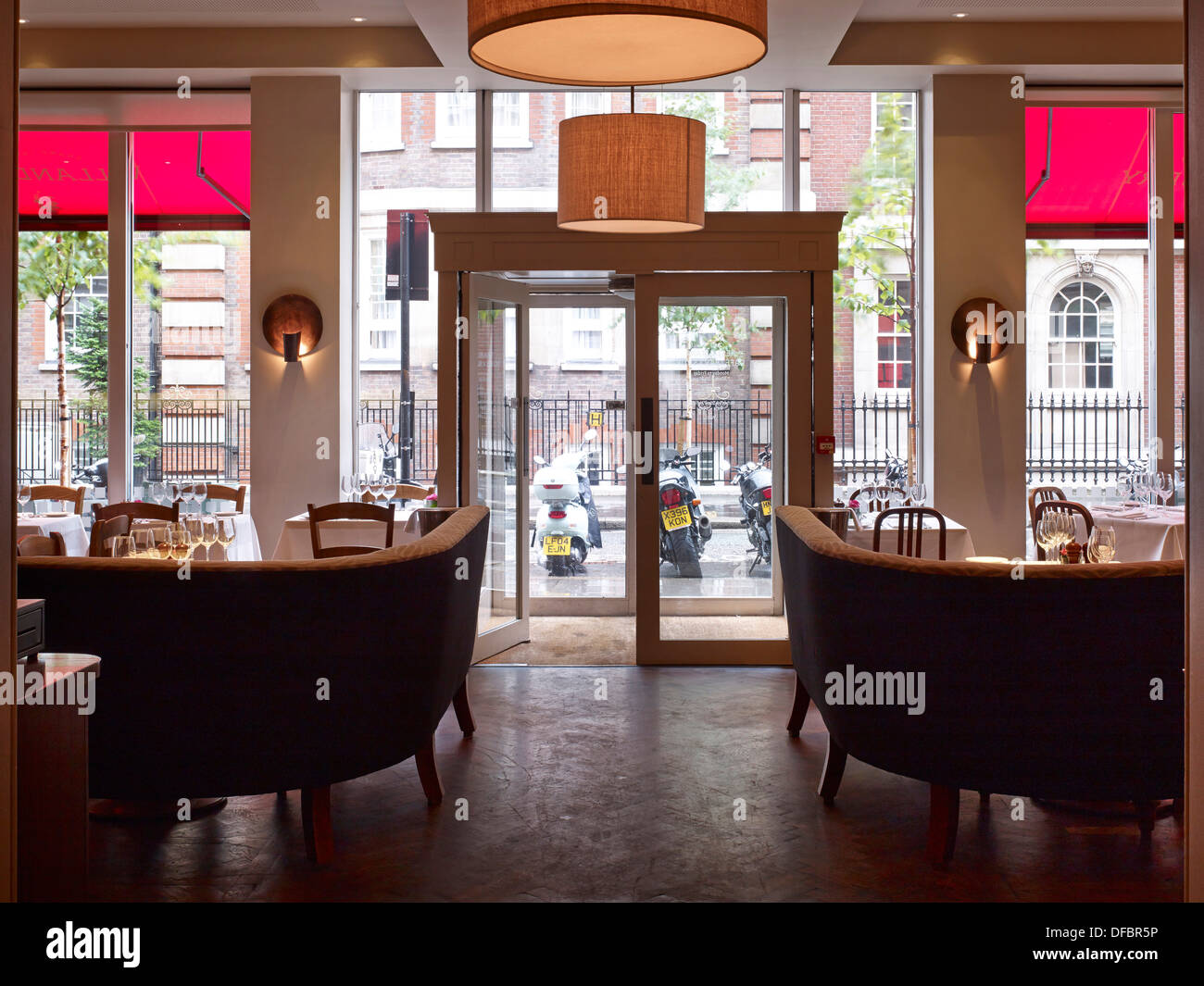 Villandry, London, United Kingdom. Architect: Stiff + Trevillion Architects, 2013. The Restaurant. Stock Photo