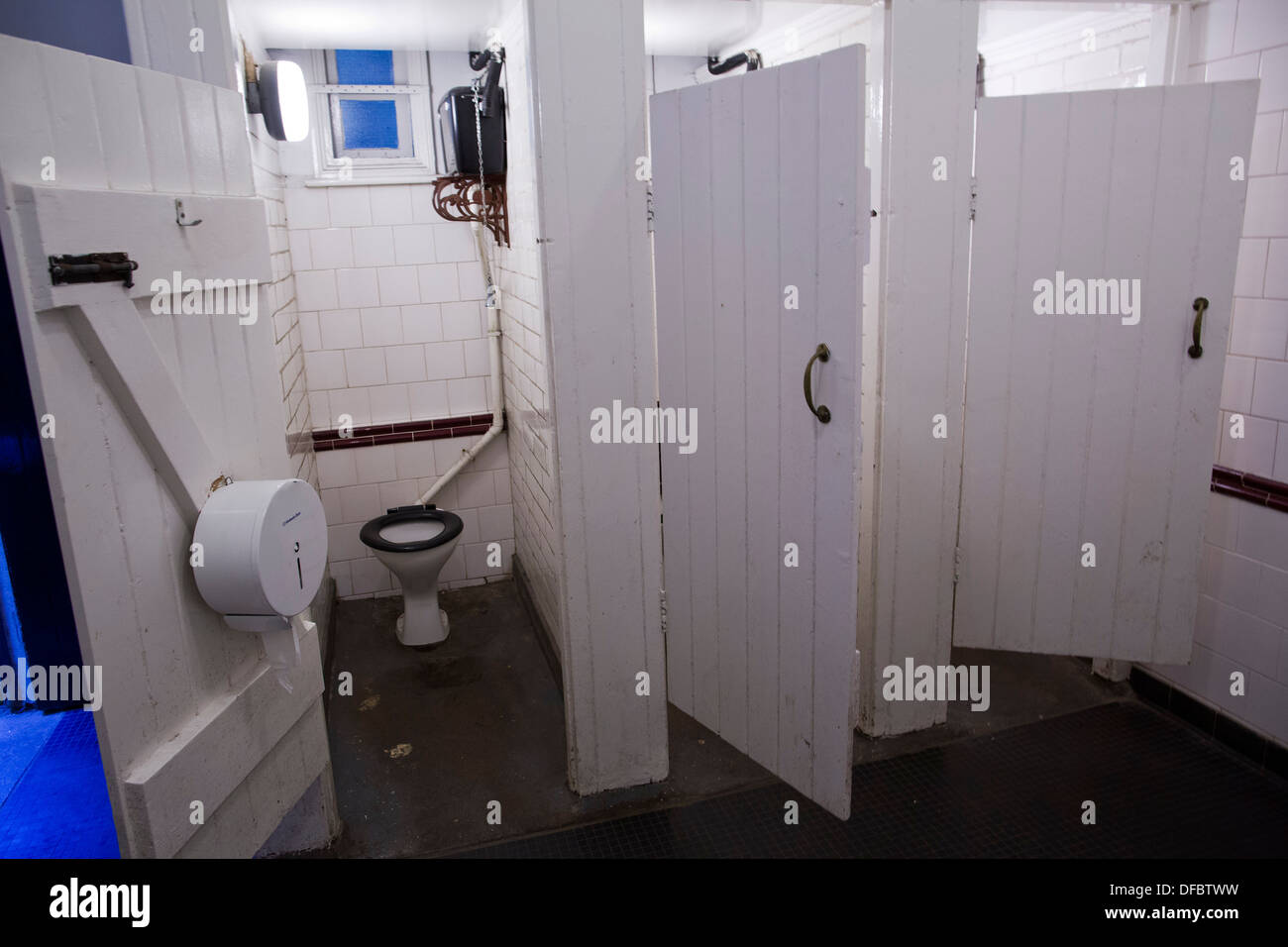 UK, London : Public toilets on Hampstead Heath in London on August 28, 2013. Stock Photo