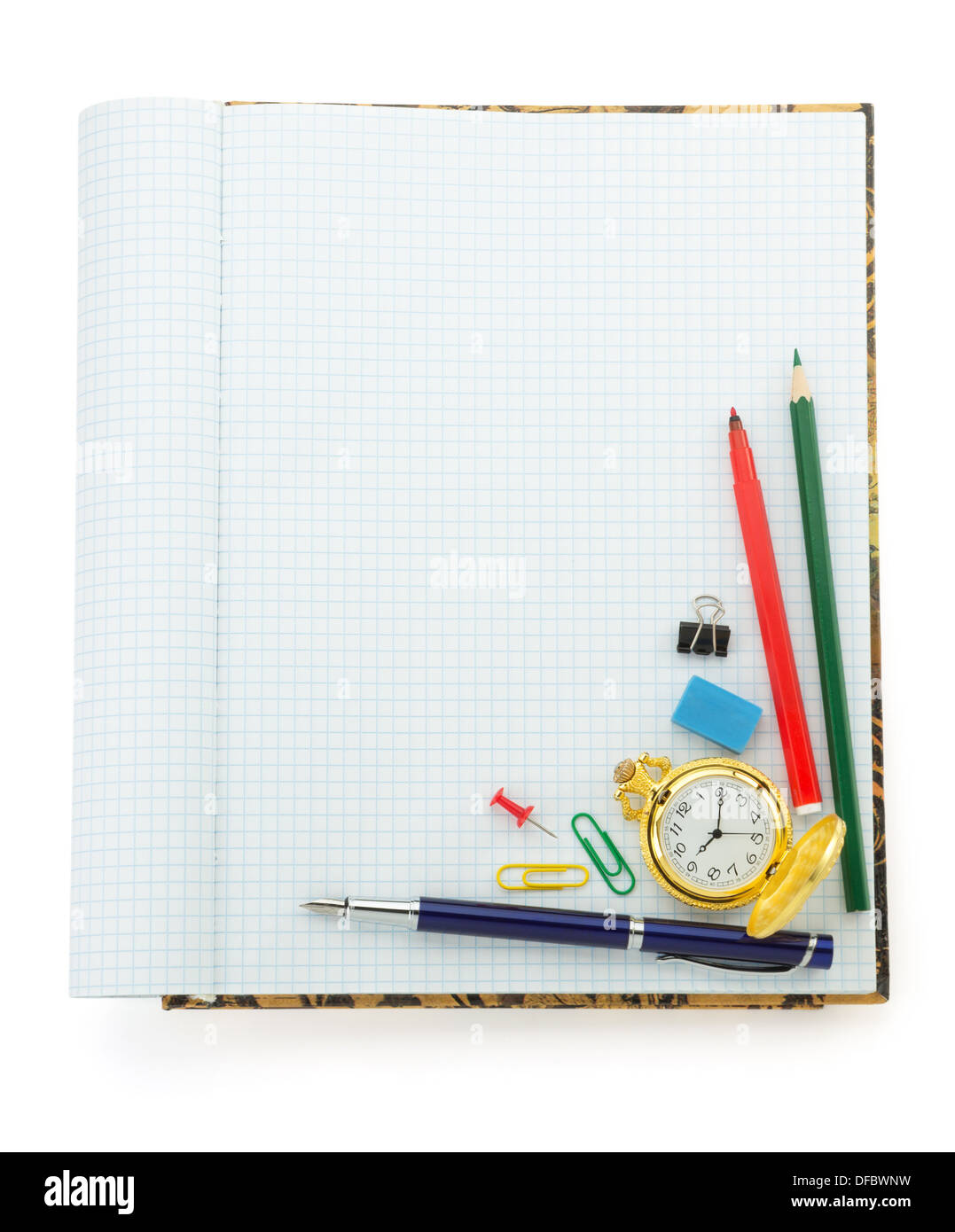 back to school concept isolated on white background Stock Photo
