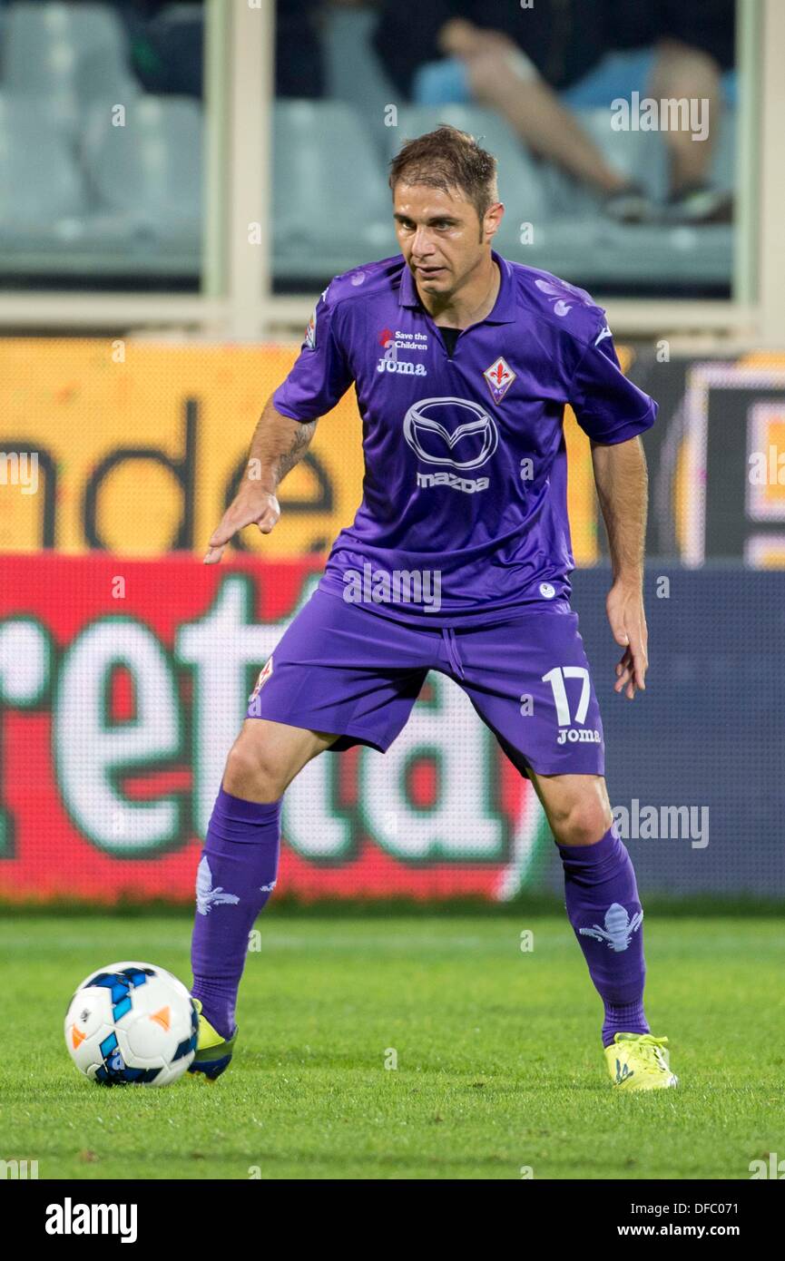 Florence, Italy. 30th Sept, 2013. Joaquin Sanchez (Fiorentina), SEPTEMBER  30, 2013 - Football / Soccer : Italian "Serie A"