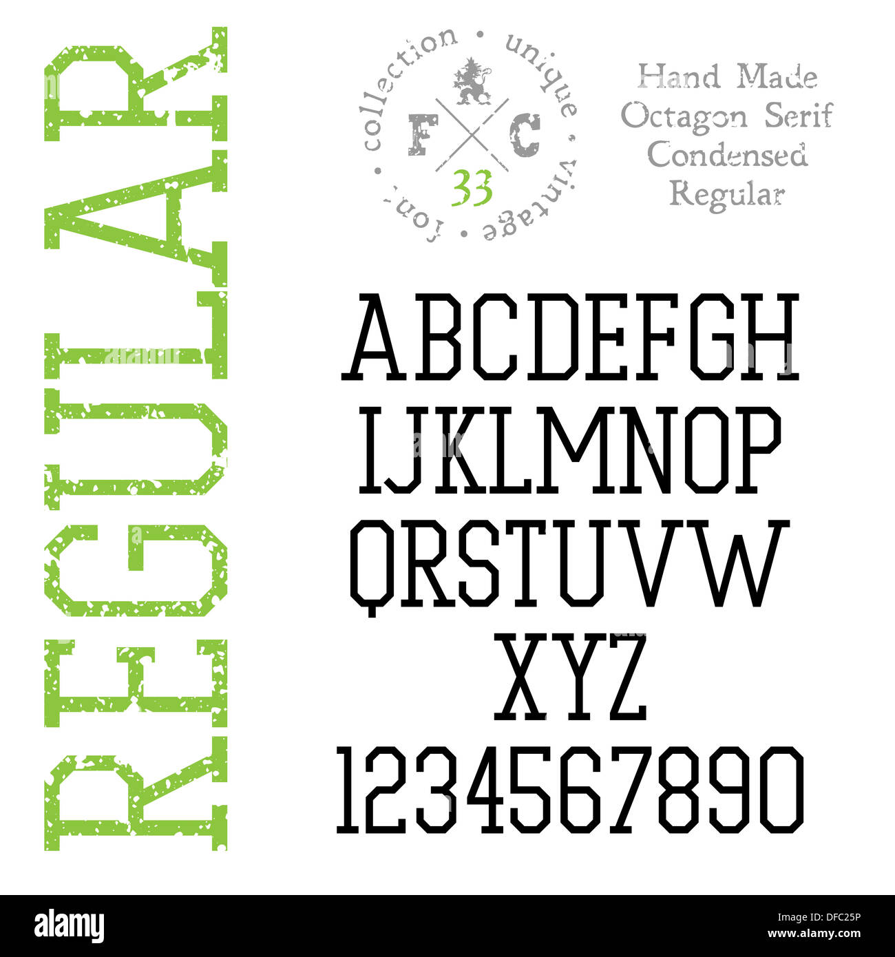 Download Handmade Retro Font Slab Serif High Resolution Stock Photography And Images Alamy SVG Cut Files