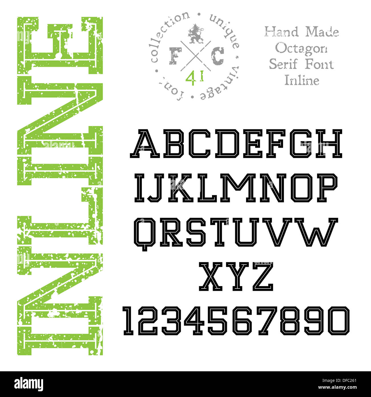 Download Handmade Retro Font Slab Serif High Resolution Stock Photography And Images Alamy SVG Cut Files