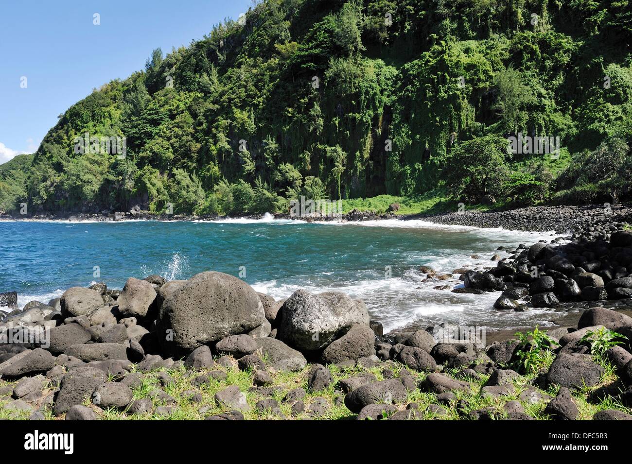Anse des Cascades, Sainte-Rose Reunion island, overseas departement of  France, Indian Ocean Stock Photo - Alamy