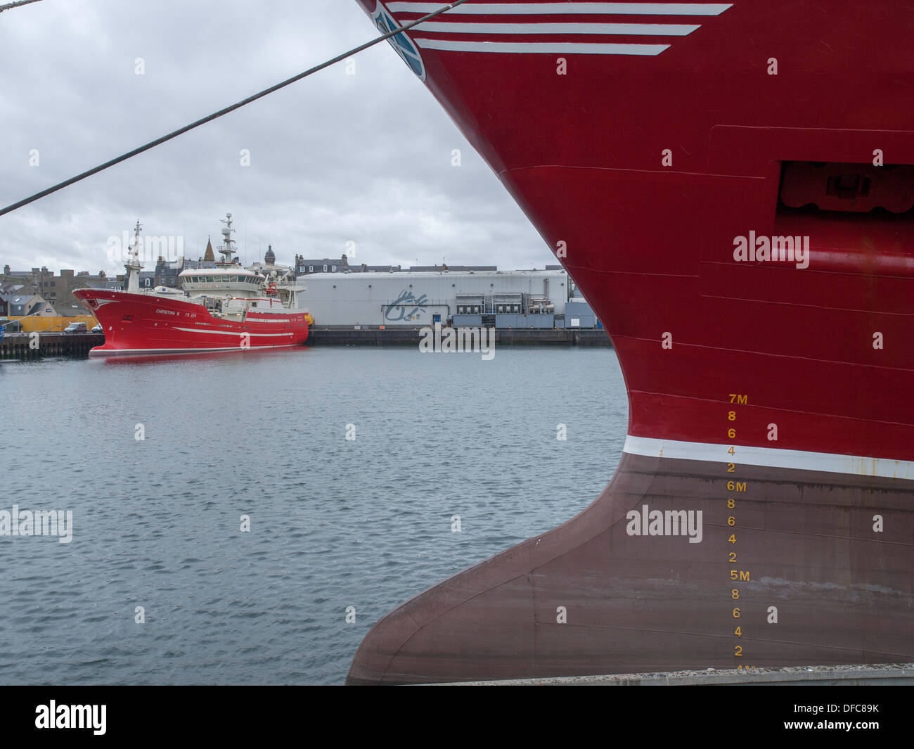 Fraserburgh Harbour Stock Photo