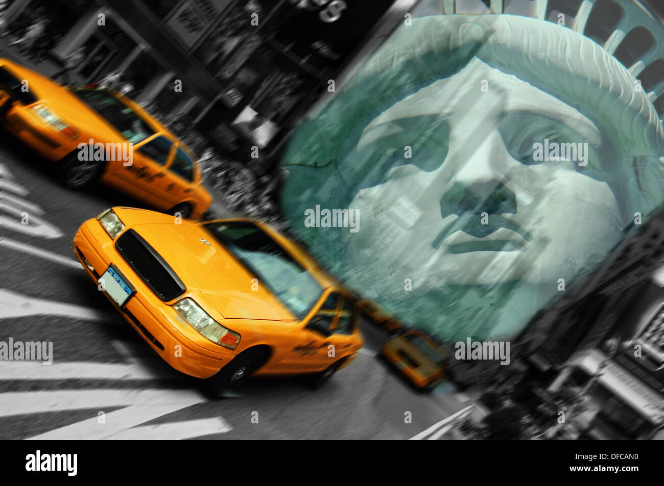 New york city bus blur hi-res stock photography and images - Alamy