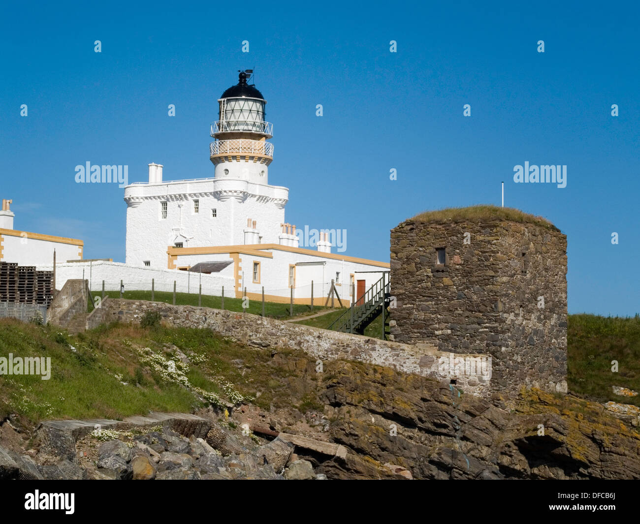 Fraserburgh Harbour Stock Photo