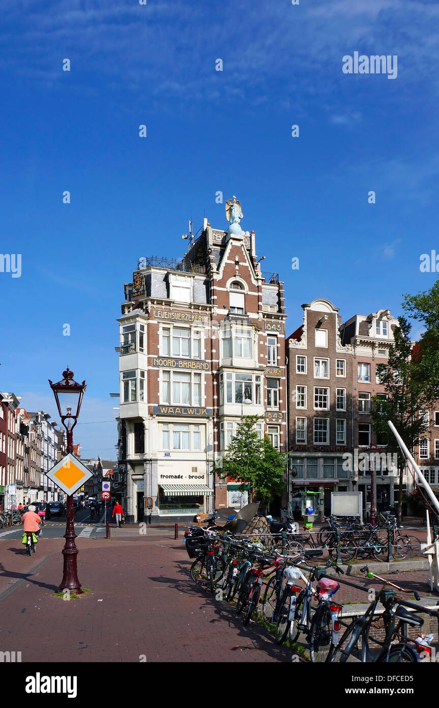 Netherlands, Amsterdam, Singel, historic building Stock Photo