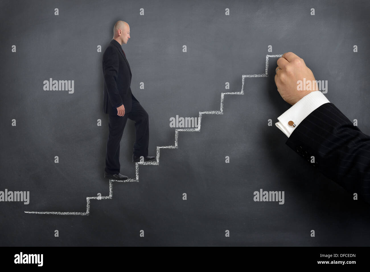 Step Help Hand Teamwork make steps to success hi-res stock photography and images - Alamy