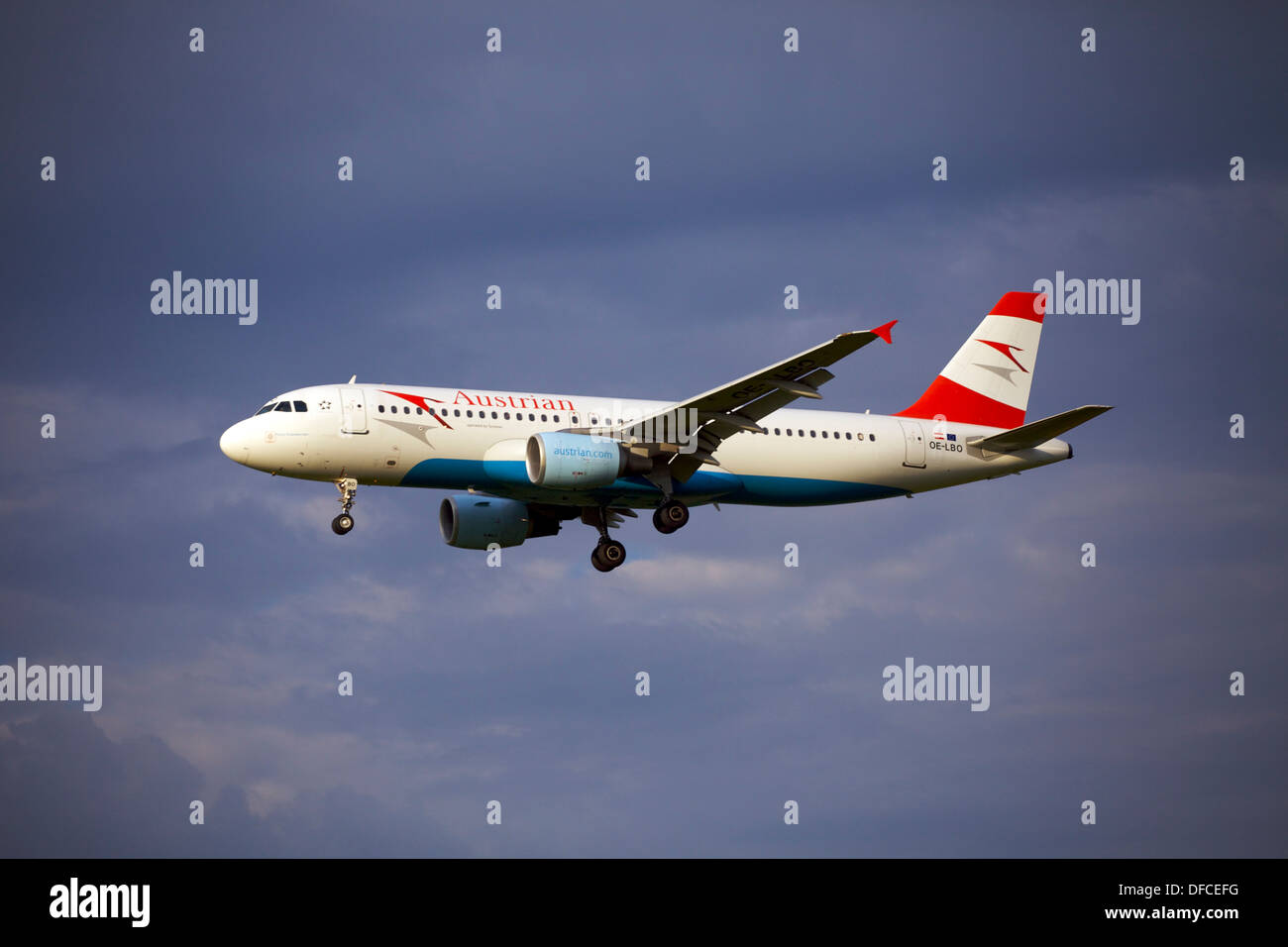 Austrian Airlines (Tyrolean Airways) Airbus A320-214 OE-LBO Stock Photo
