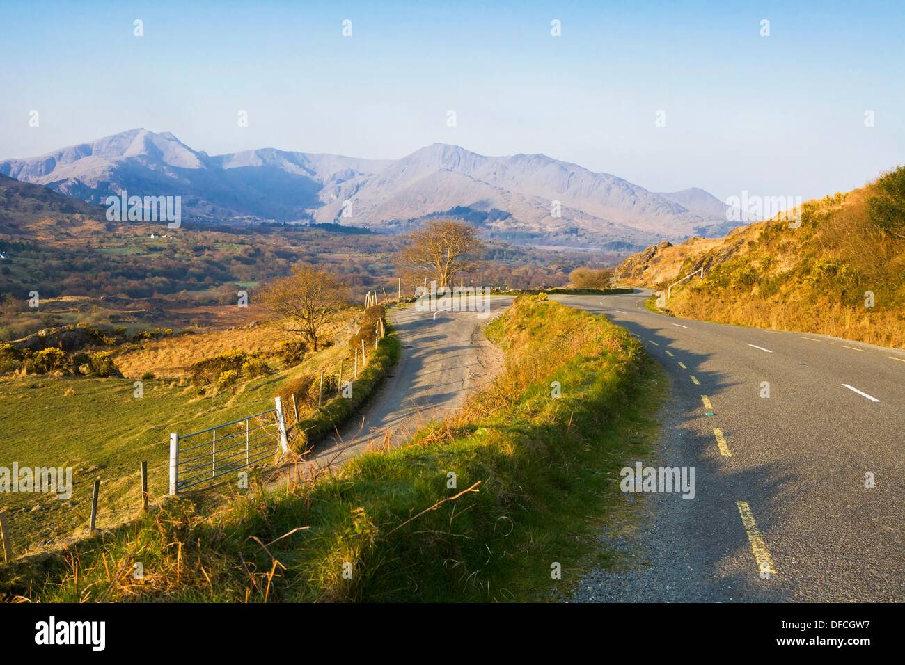Winding Road On The Beara Peninsula County Kerry Ireland Europe Stock Photo Alamy
