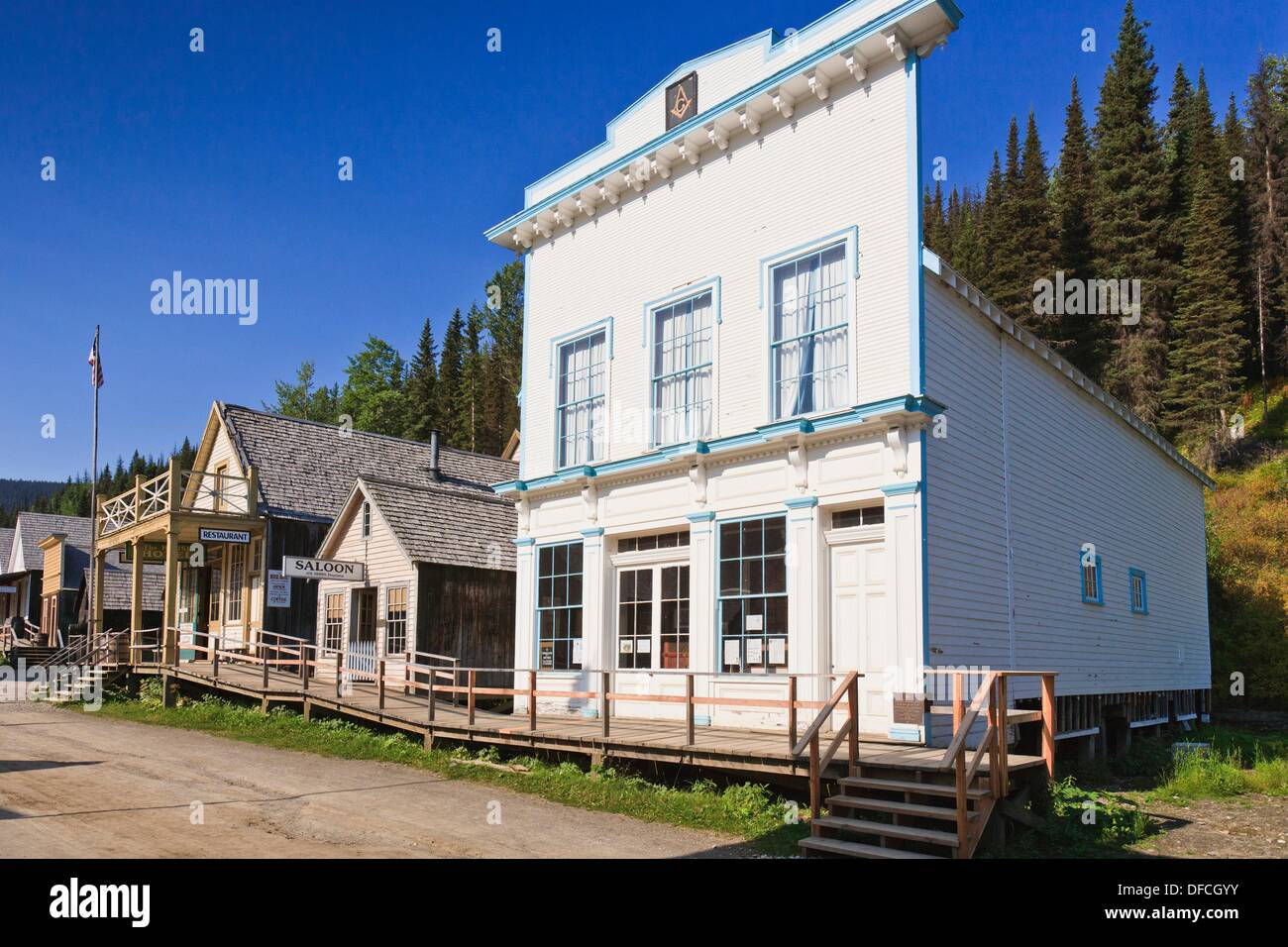 Buildings on main street in the historic village of Barkerville