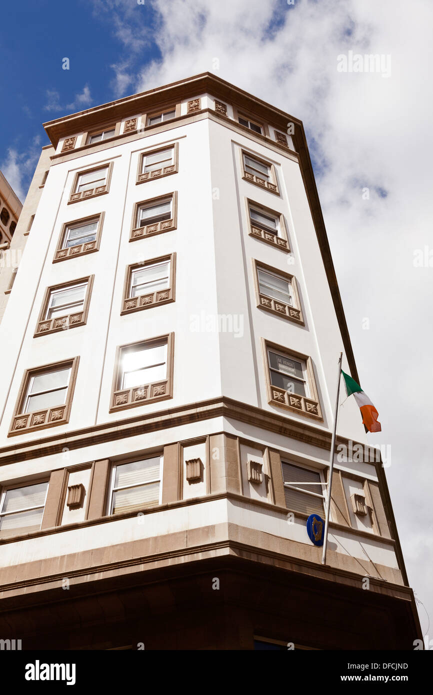 The building which houses the office of the Irish Consulate in Santa