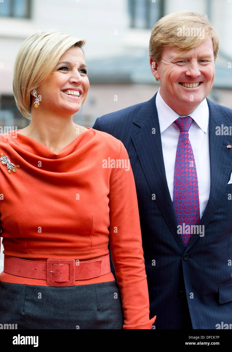 Oslo Norway 2nd Oct 2013 King Willem Alexander And Queen