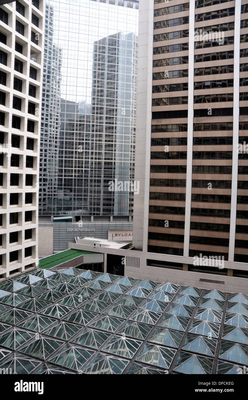 Hong Kong: view from a room of the Landmark Mandarin Oriental Hotel