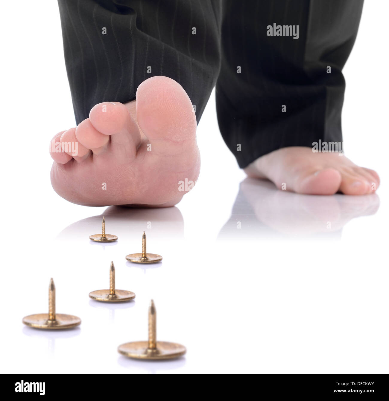 Foot drawing pin hires stock photography and images Alamy