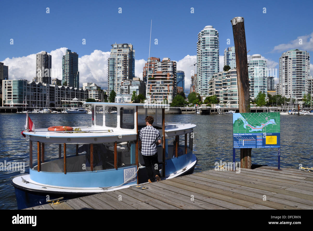 False Creek Ferries, Vancouver BC, Canada Stock Photo
