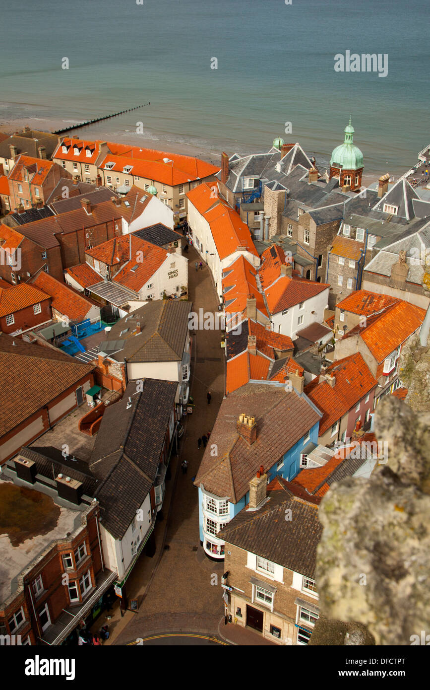 View from the church tower Cromer Norfolk UK Stock Photo