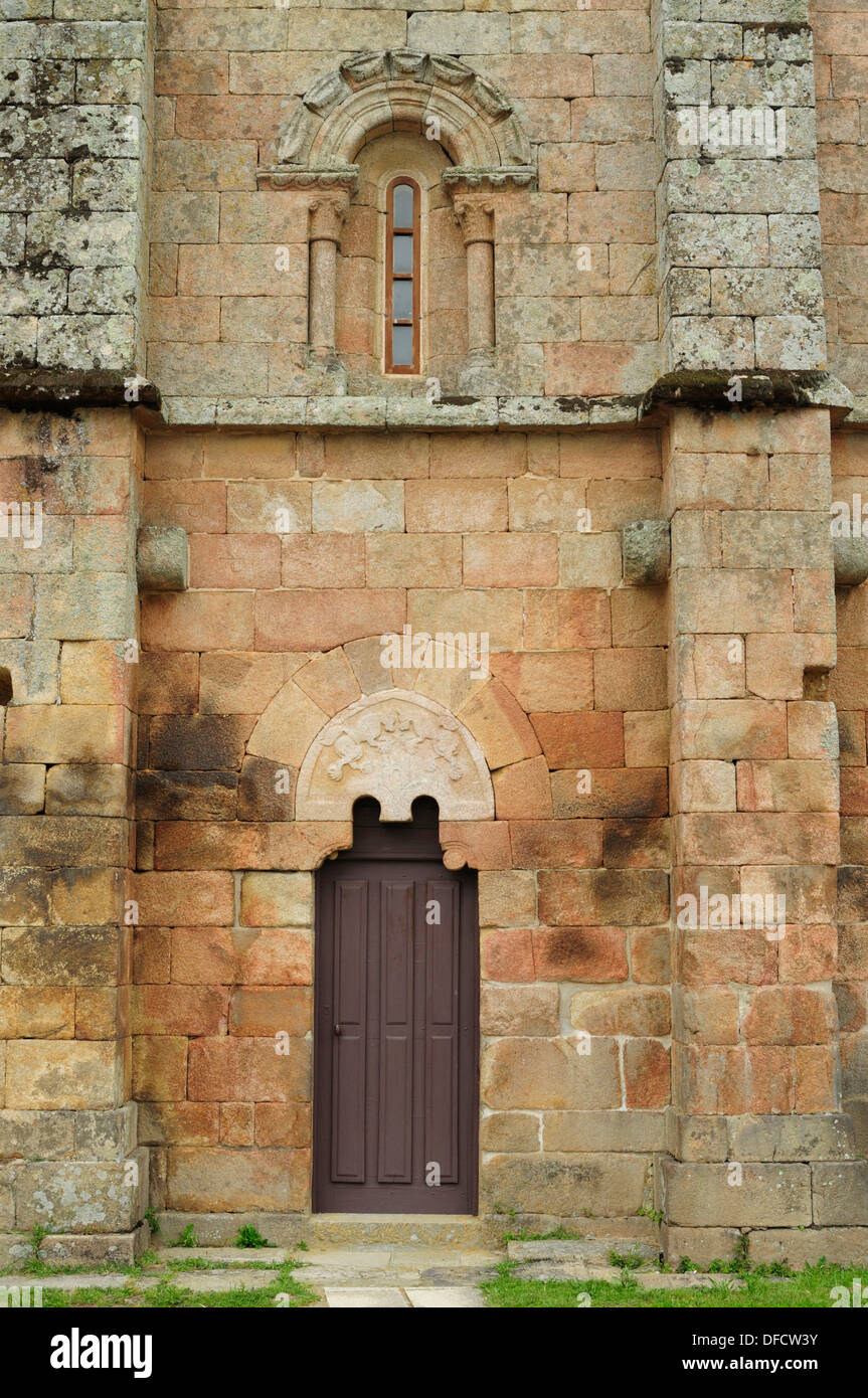 The romanesque church of San Pedro da Mezquita, A Merca, Ourense, Galicia, Spain. Stock Photo