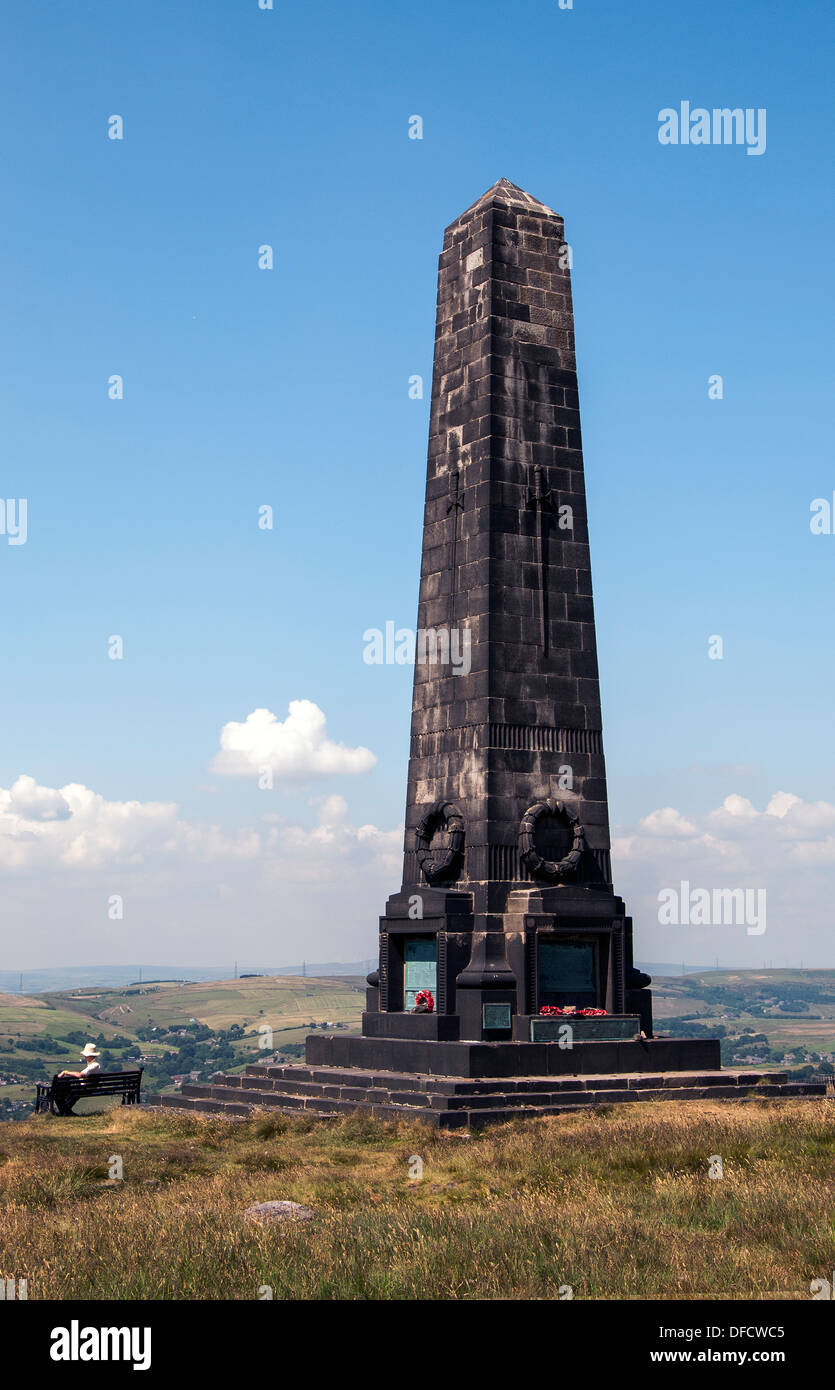 Pots and Pans War Memorial, Greenfield, Oldham, UK Stock Photo Alamy