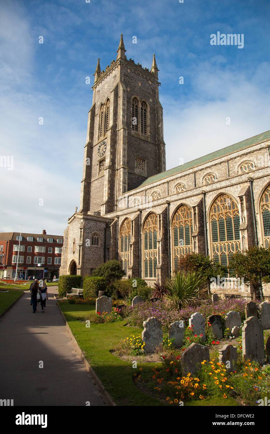 Parish church Cromer Norfolk UK Stock Photo - Alamy
