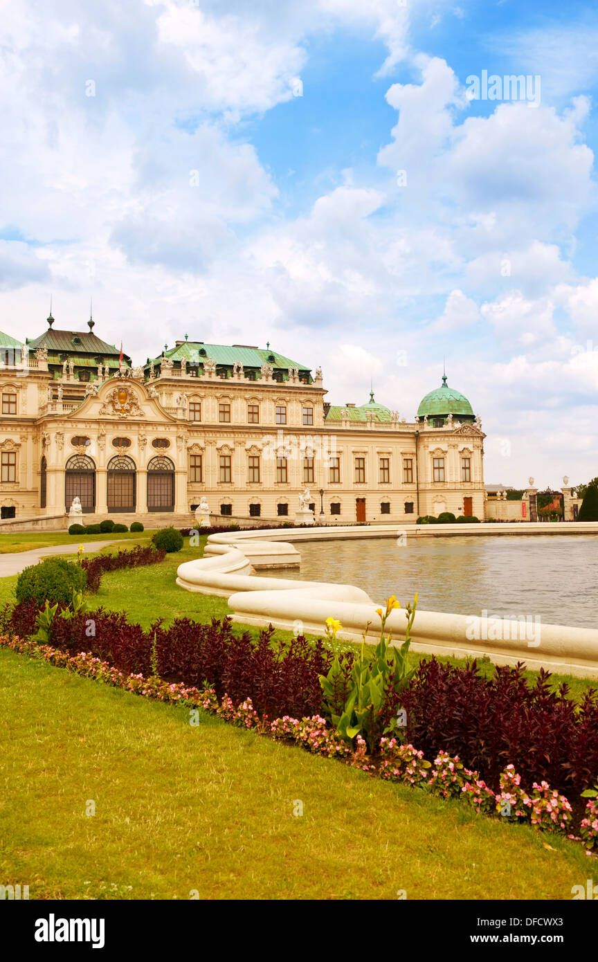 Belvedere Palace - in Vienna, Austria Stock Photo