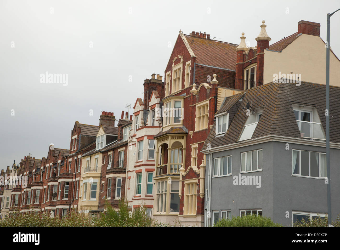 Houses at Cromer Norfolk UK Stock Photo Alamy