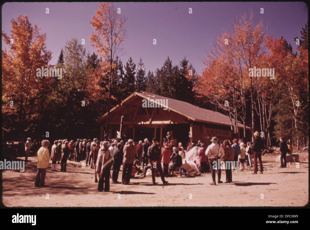 The Adirondack Mountain Club members dedicate a new hiker's building ...