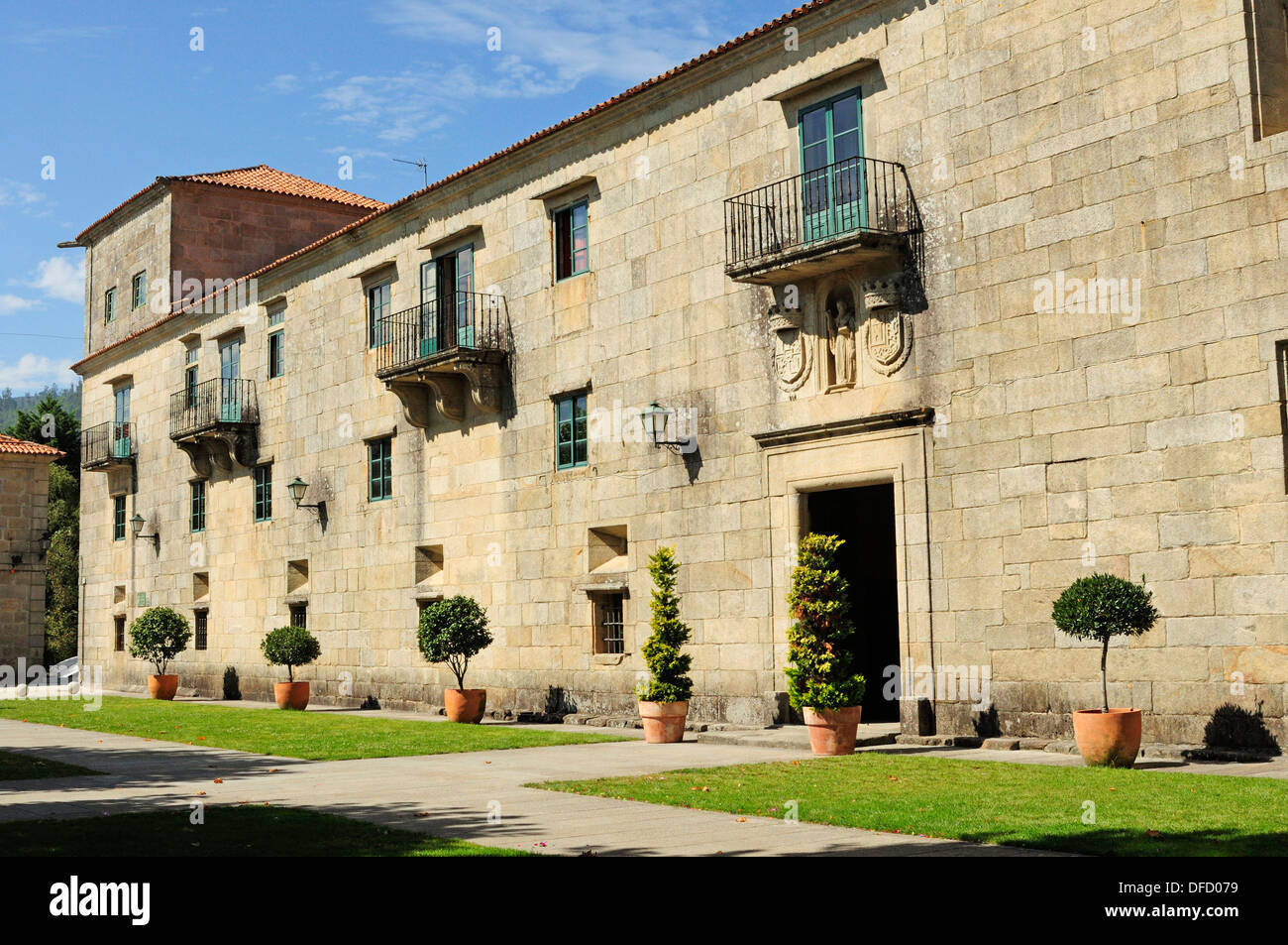 Monastery of San Juan de Poio, Pontevedra, Galicia, Spain Stock Photo